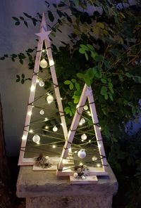 Lichtertanne, Weihnachtsdeko, Weihnachtsdekoration, Lichterdreieck, LED Weihnachtsstimmung